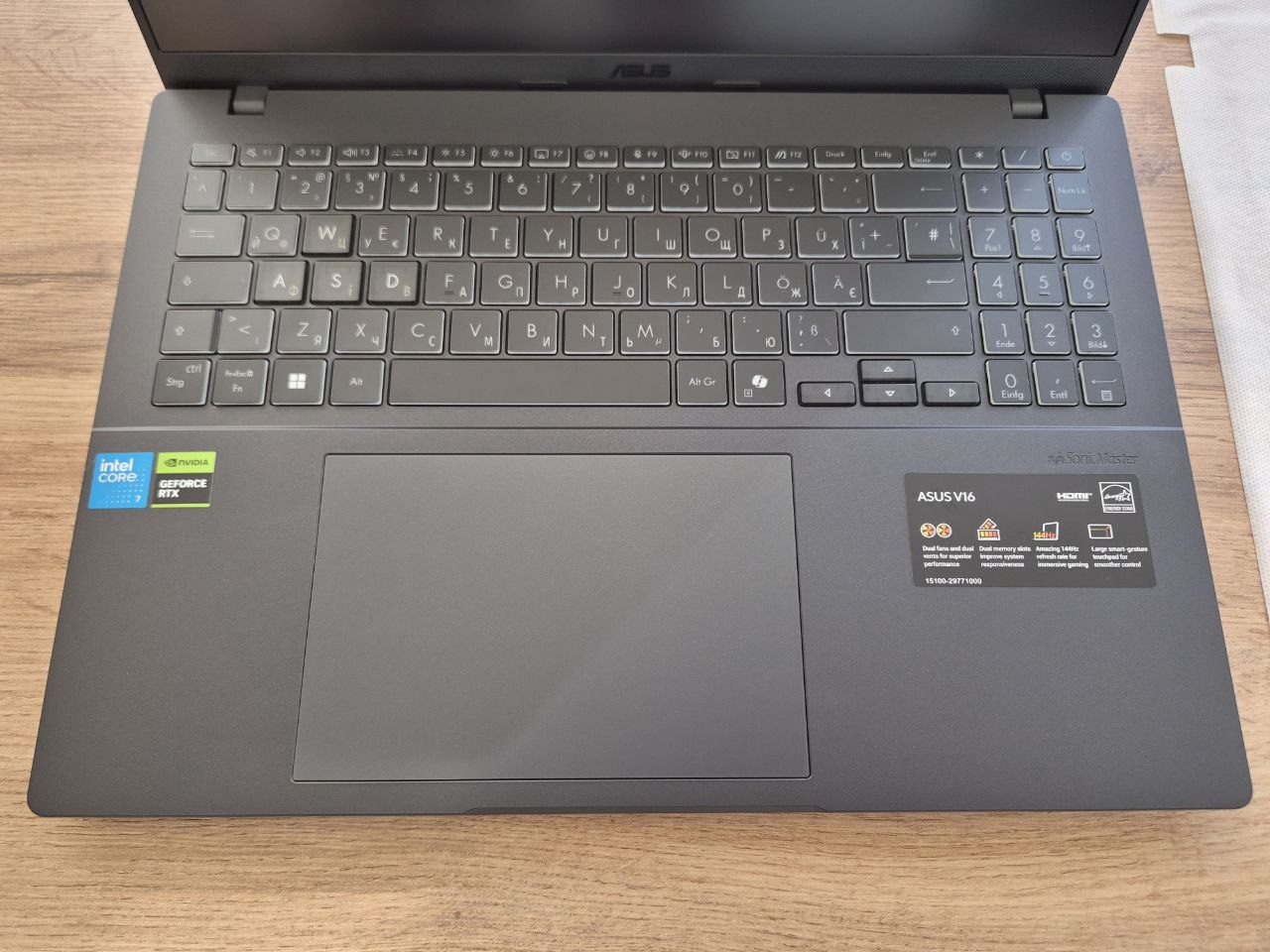 ASUS V16 V3607VM RTX 5060/Core 7 240H/32GB/1TB WIn.11 - Зображення 6