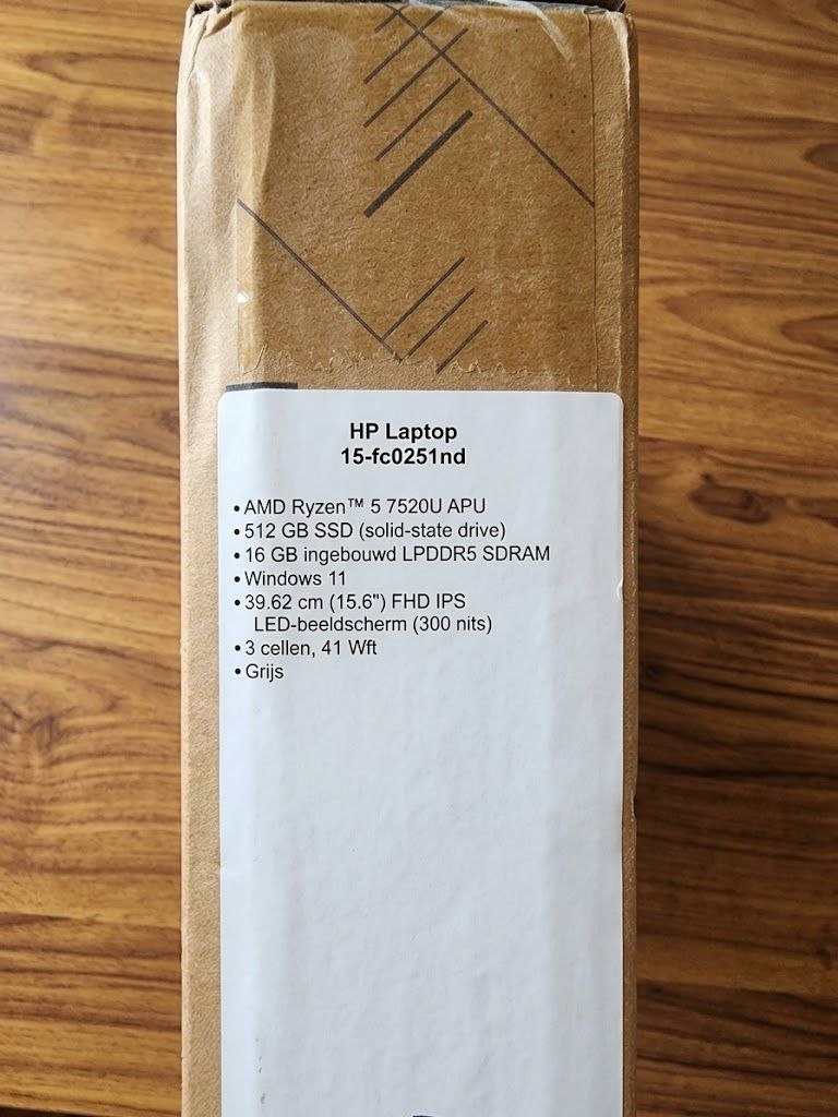 HP Laptop 15 fc0251nd Ryzen 5 7520U/16GB/512GB Win.11 - Зображення 2