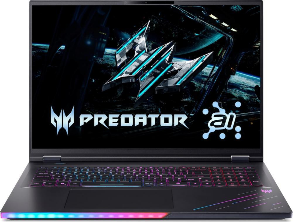 Acer Predator Helios 18 AI QHD 250Hz RTX 5080/U9 275HX/32GB/2TB Win. 11
