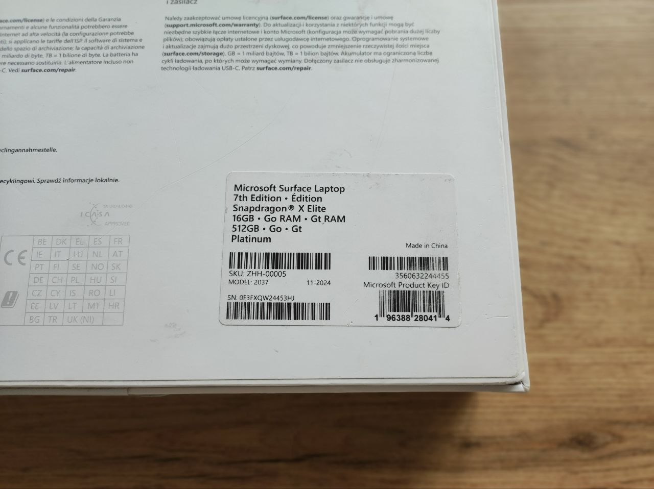 Microsoft Surface Laptop 7 15" Platinum Snapdragon Edition 16GB/512GB Win.11 - Зображення 5